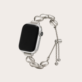 Silver Bubble Heart Apple Watch Band