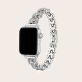 Silver Sakura Blossom Apple Watch Band
