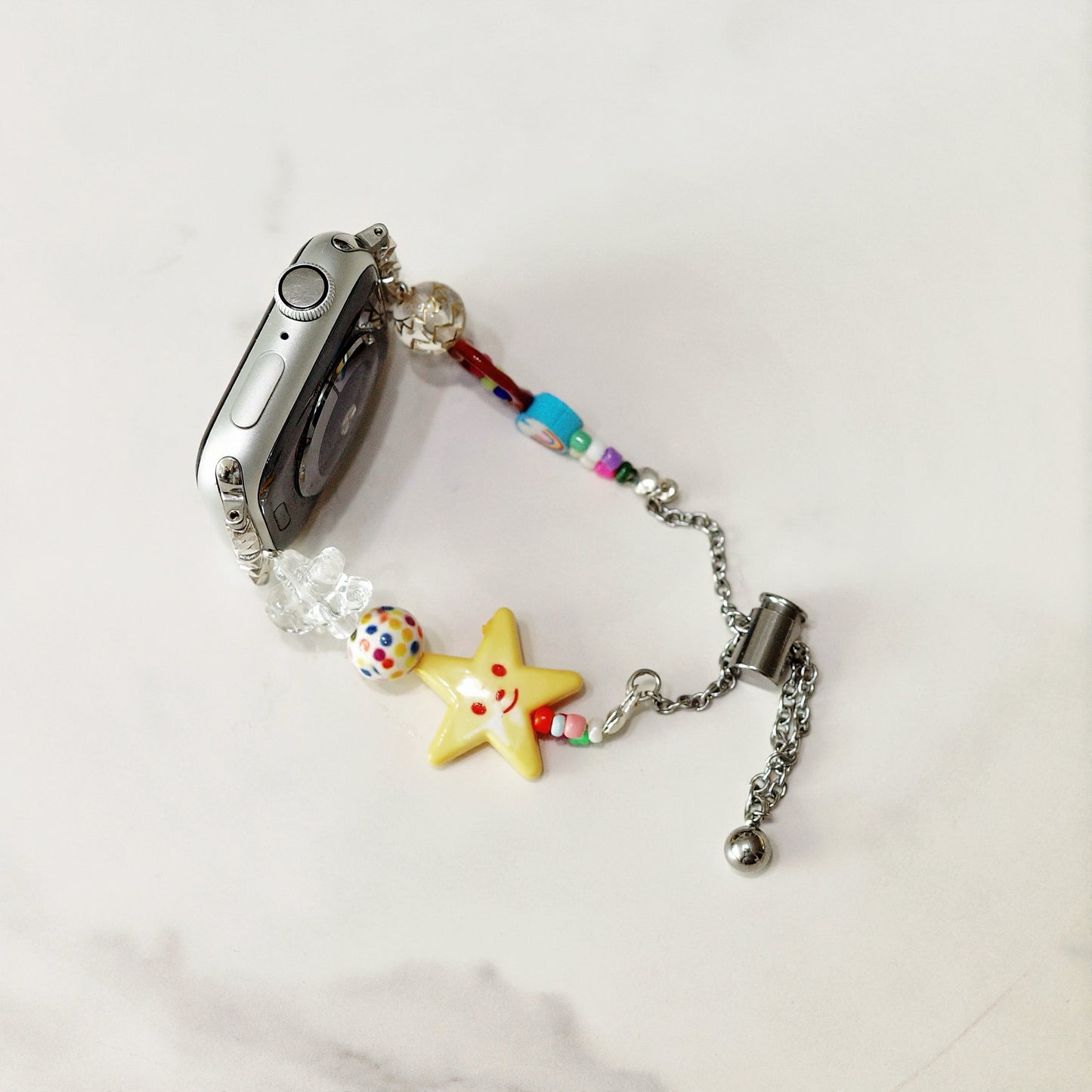 Smiley Star Beaded Apple Watch Band