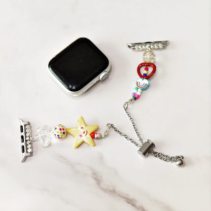 Smiley Star Beaded Apple Watch Band