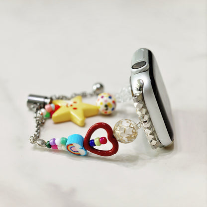 Smiley Star Beaded Apple Watch Band