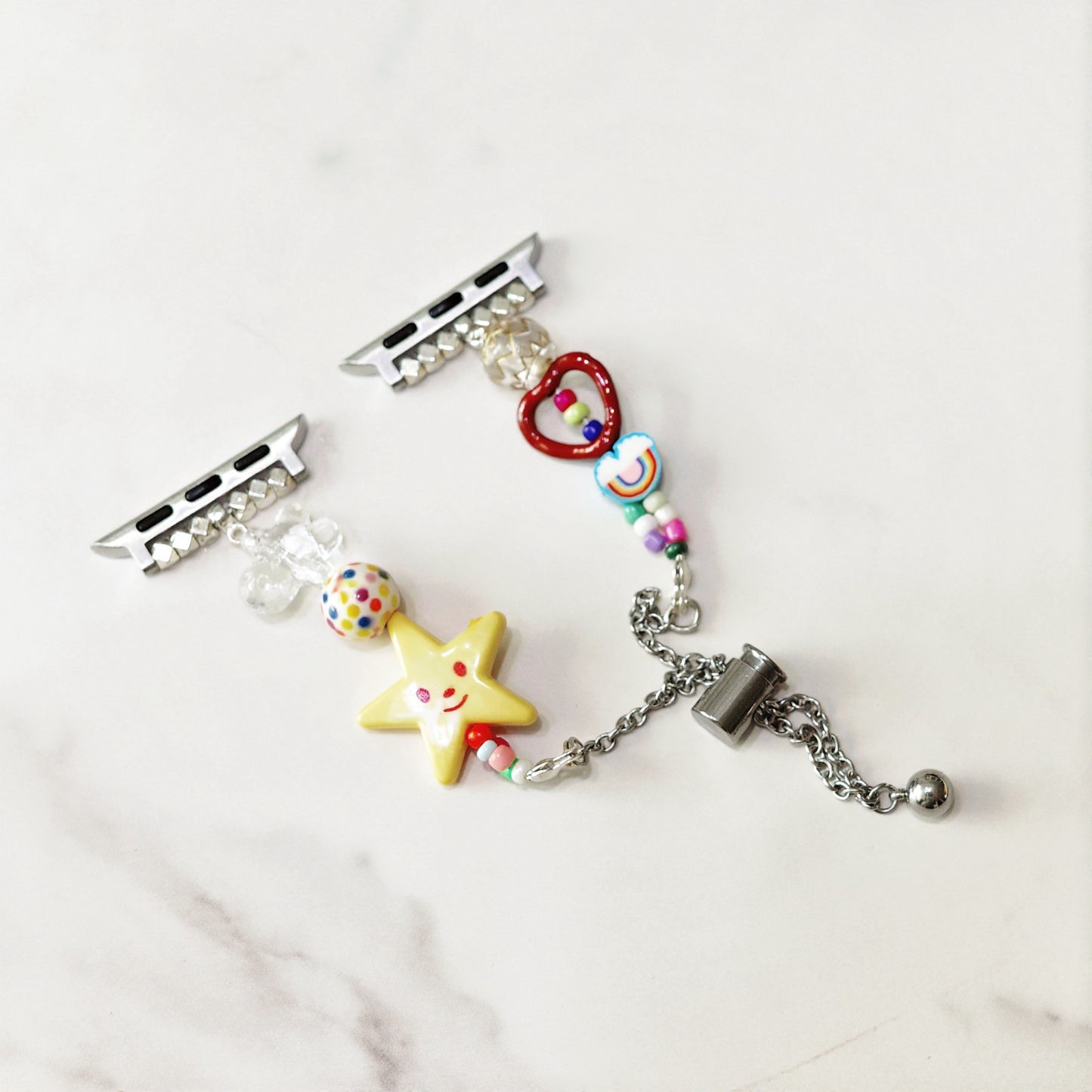 Smiley Star Beaded Apple Watch Band