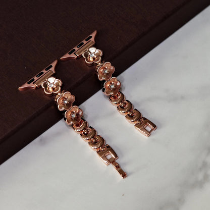 Rose Gold Sakura Blossom Apple Watch Band