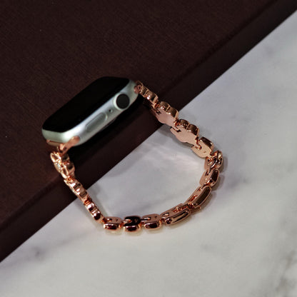 Rose Gold Sakura Blossom Apple Watch Band