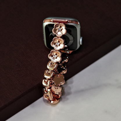 Rose Gold Sakura Blossom Apple Watch Band