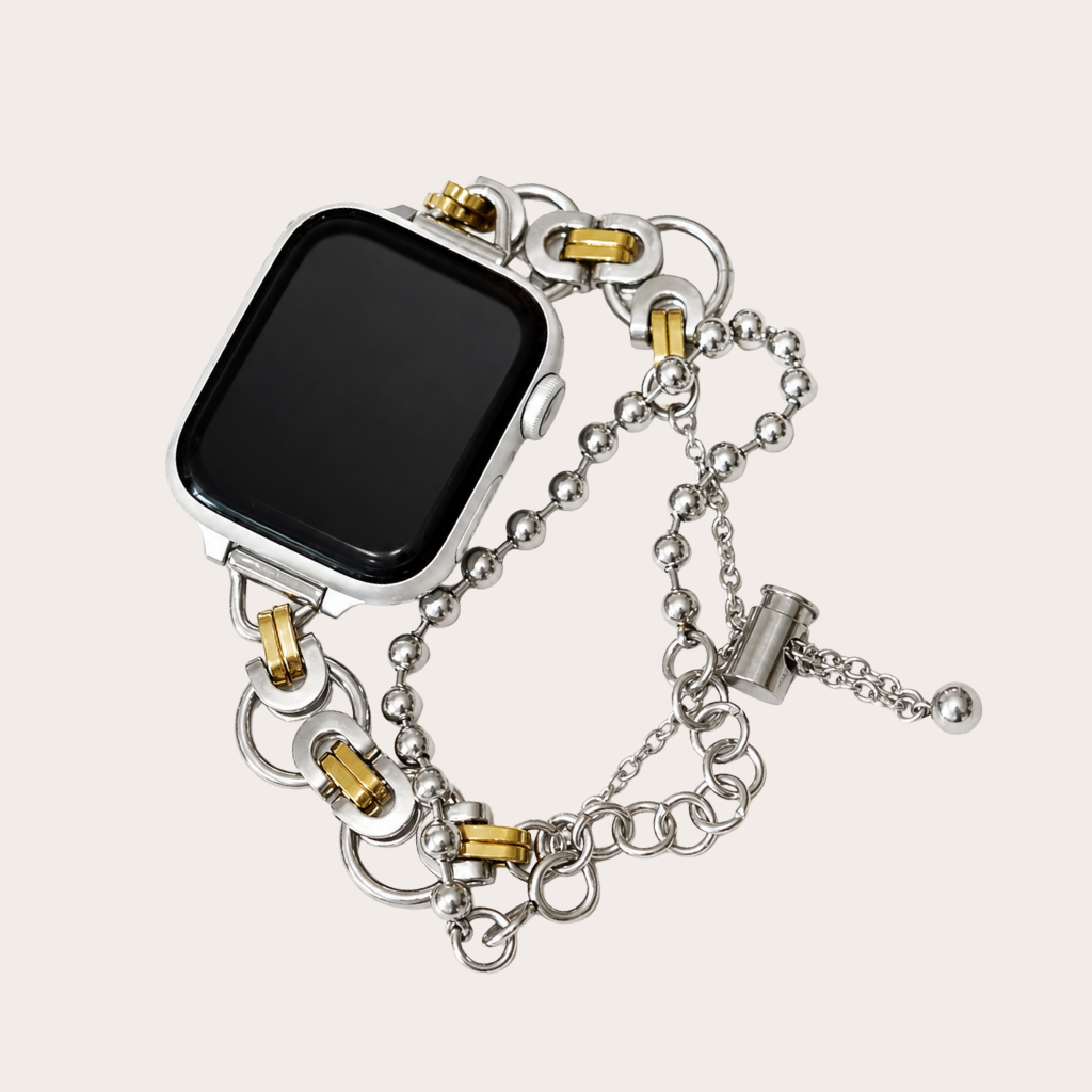 Two-Tone Chain Apple Watch Band