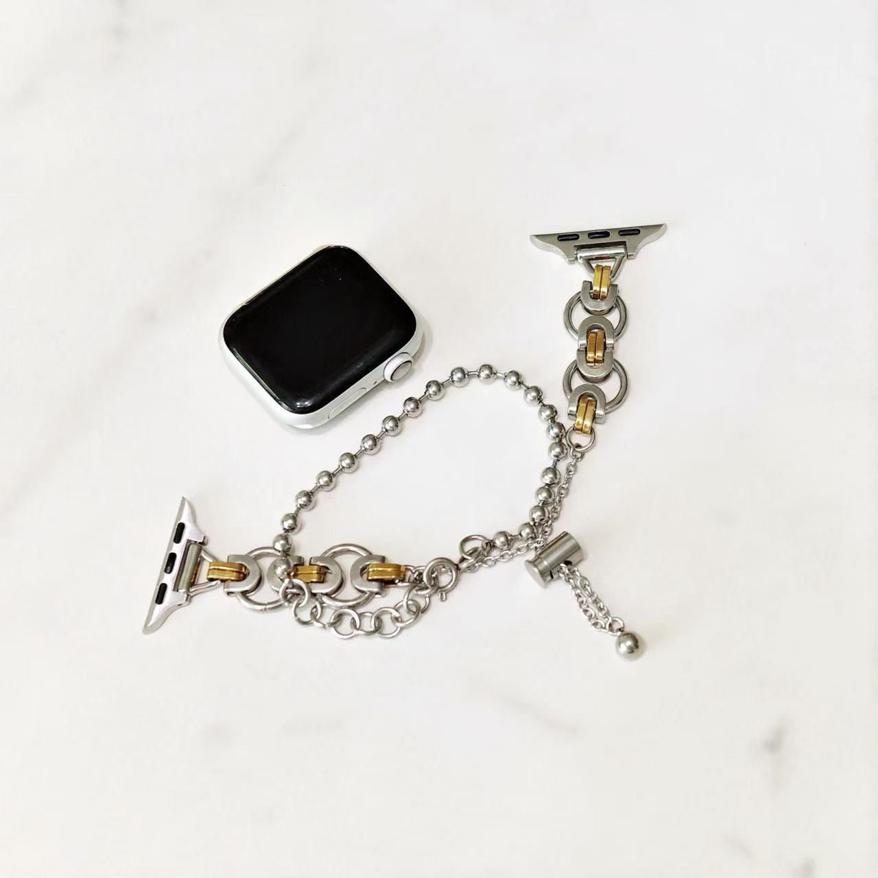 Two-Tone Chain Apple Watch Band
