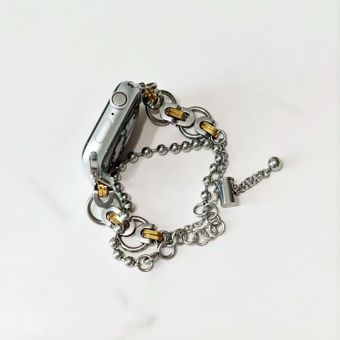 Two-Tone Chain Apple Watch Band