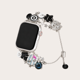 Y2K Monochrome Button Charm Apple Watch Band