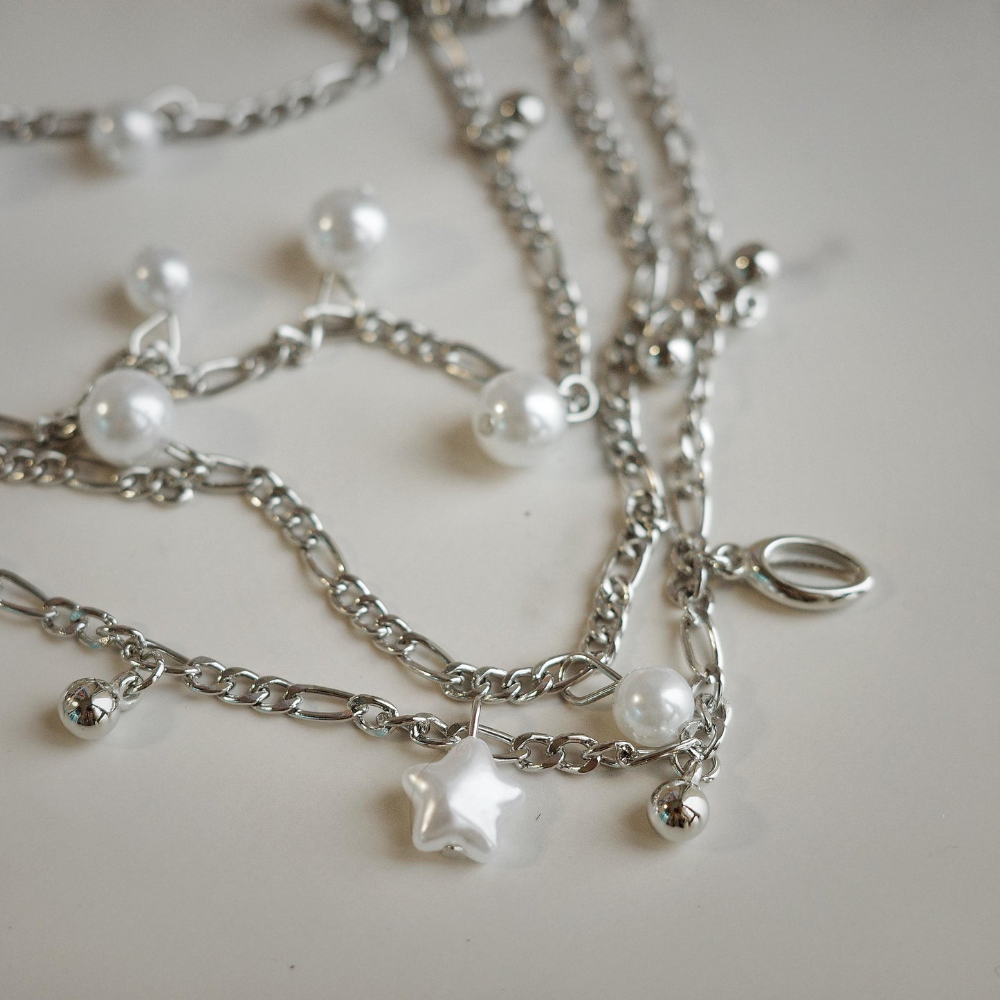 Silver Pearl Seashell Waist Chain