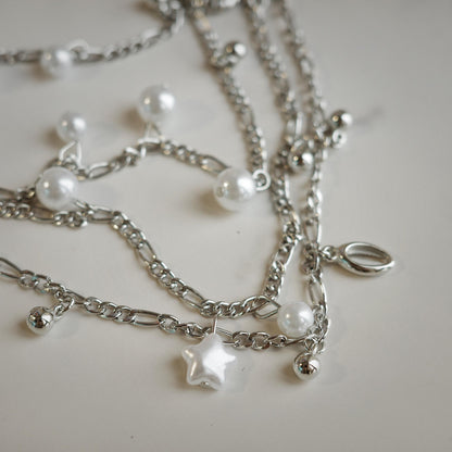Silver Pearl Seashell Waist Chain