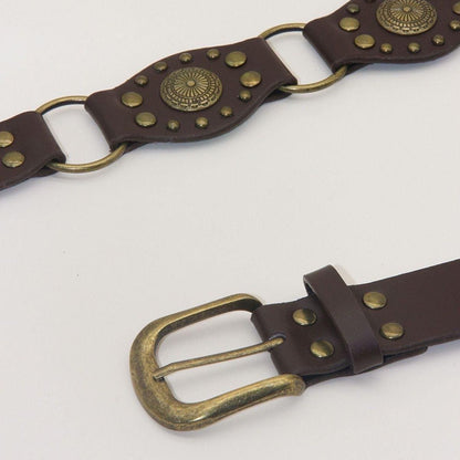 Brown Western Concho Belt