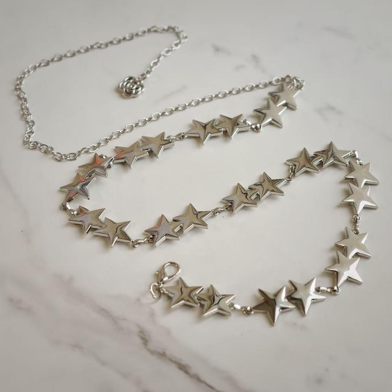 Silver Star Chain Belt
