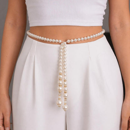 Gold Pearl Waist Chain