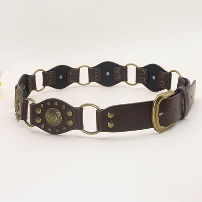 Brown Western Concho Belt