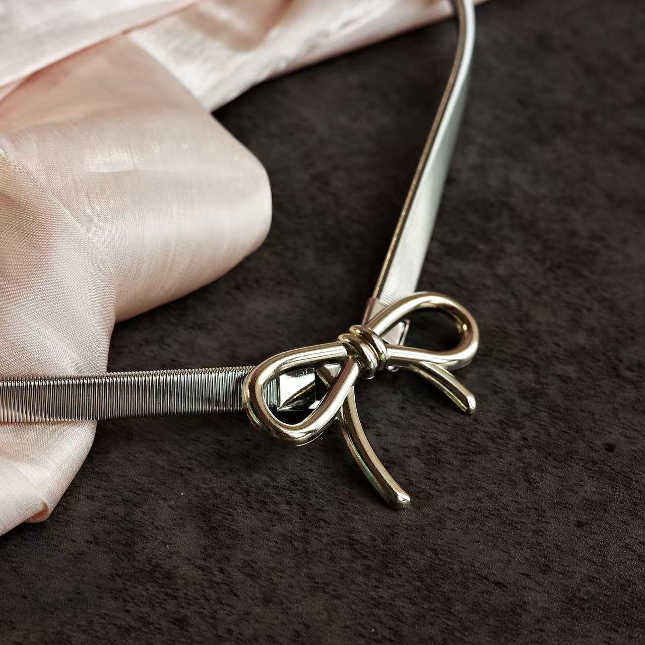 Silver Bow Waist Chain