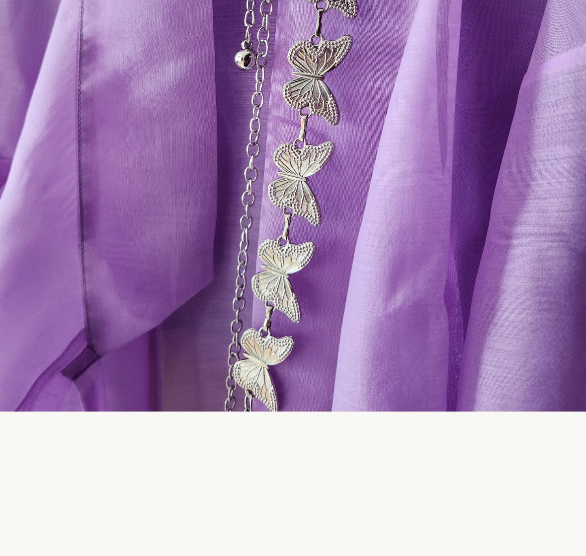 Silver Butterfly Waist Chain