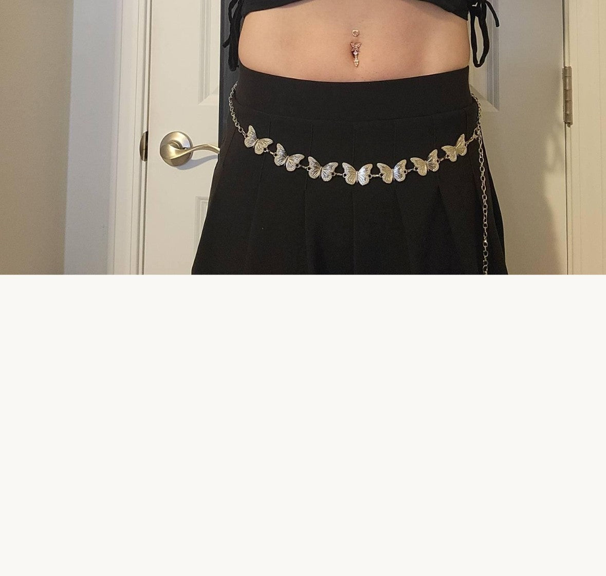 Silver Butterfly Waist Chain
