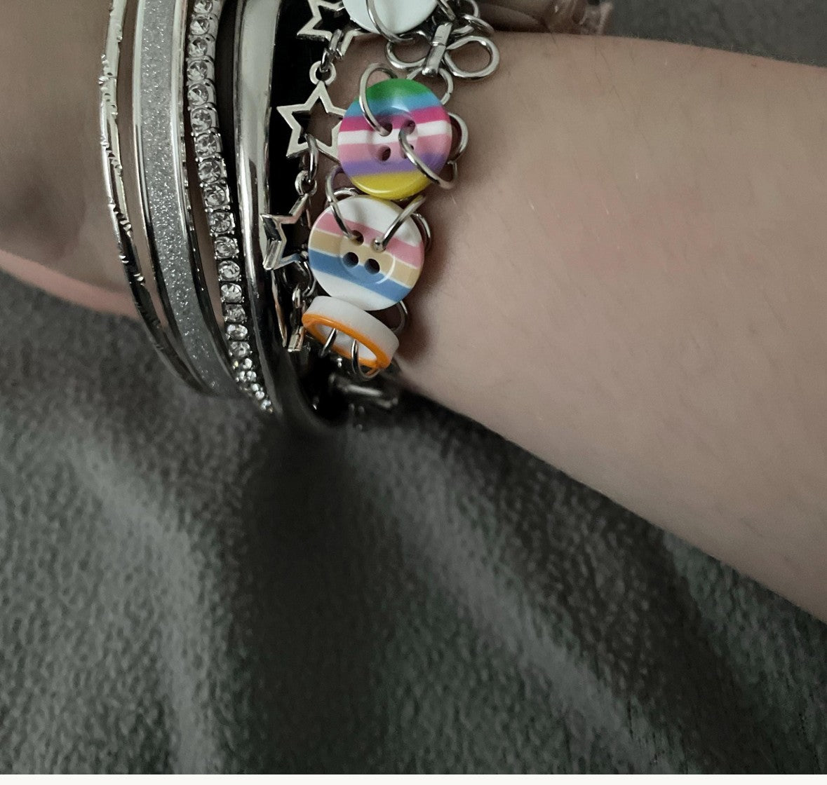 Colorful Button Charm Apple Watch Band