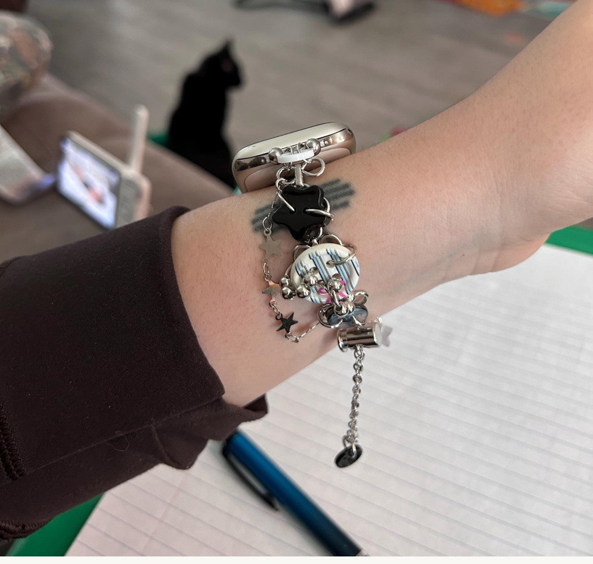 Y2K Button Charm Apple Watch Band